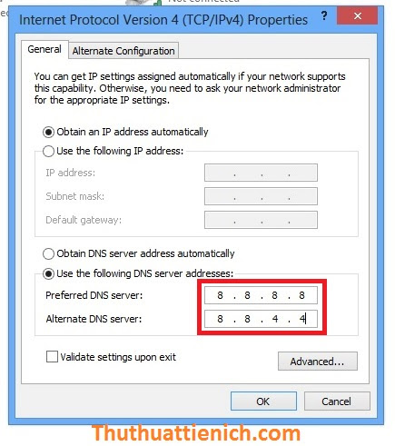 Cách đổi DNS vào Facebook bị chặn Cách đổi DNS vào Facebook bị chặn