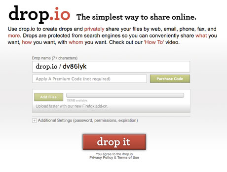 drop.io drop.io